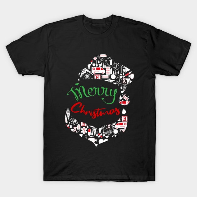 health worker merry christmas T-Shirt by Goldewin